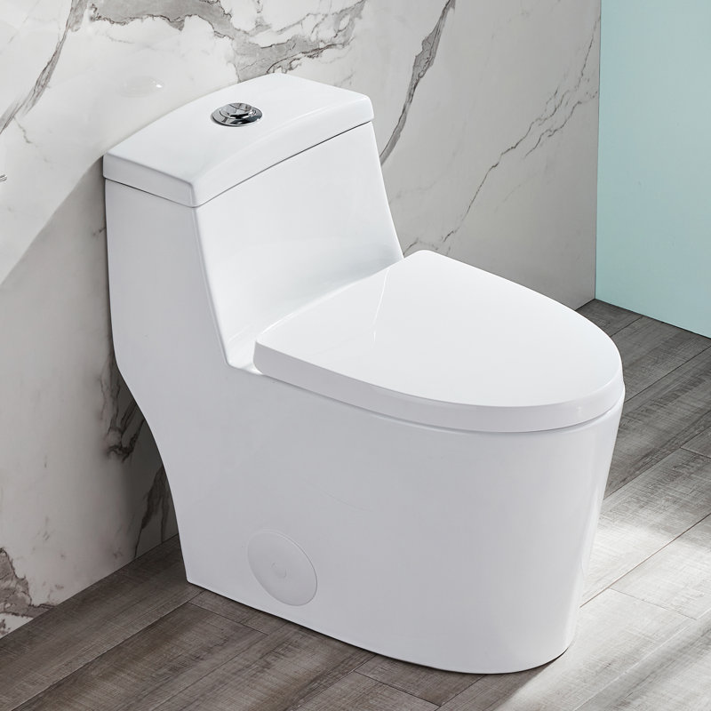 DeerValley Prism DualFlush Elongated OnePiece Toilet with Glazed
